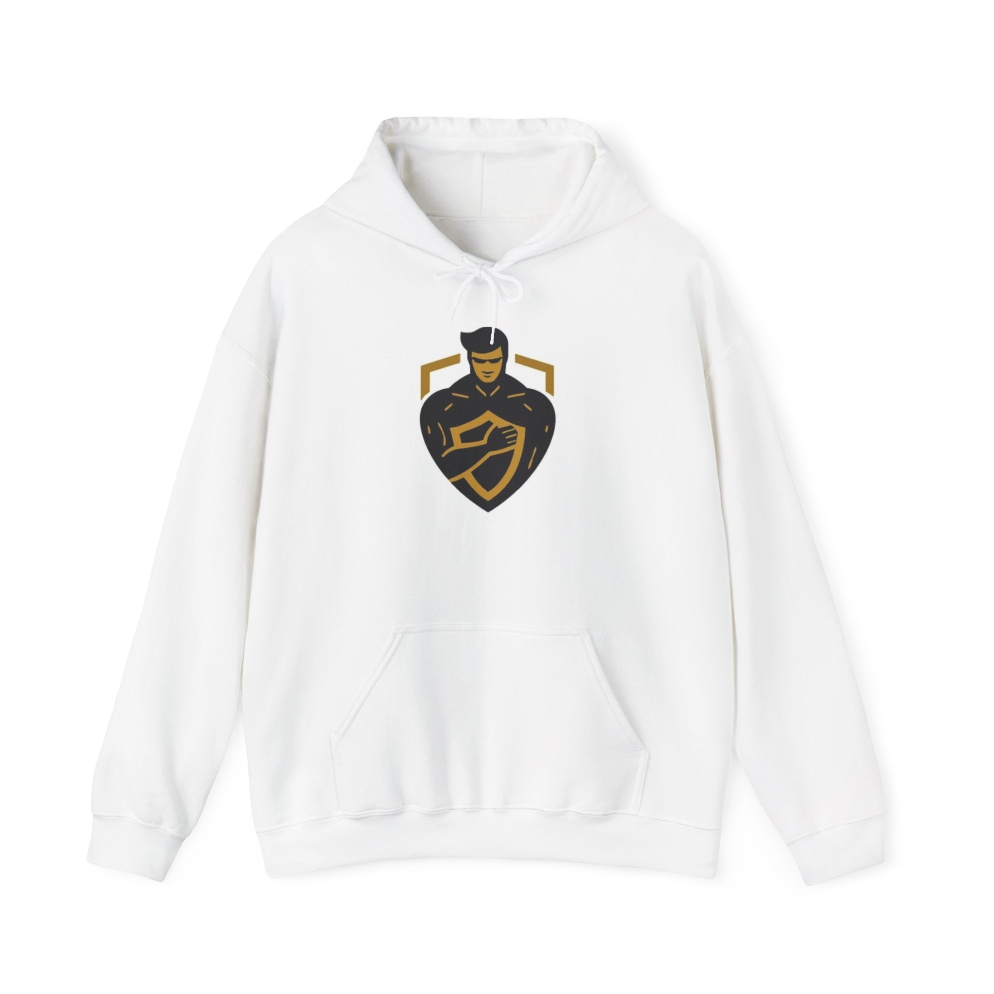 Knight Shield Hoodie — Medieval Crest Graphic Hooded Sweatshirt